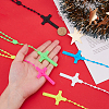 Luminous Plastic Pendant Necklaces NJEW-DC0001-06C-3