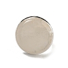 Natural Quartz Crystal Round Adjustable Rings RJEW-K371-09S-29-3