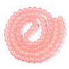 Baking Paint Imitation Jade Glass Round Bead Strands DGLA-Q021-10mm-03-2