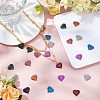 48Pcs 8 Colors Zinc Alloy Pendants ENAM-UN0001-33-4