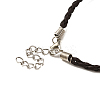 Trendy Braided Imitation Leather Bracelet Making BJEW-S076-017-3