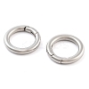Non-Tarnish 316 Stainless Steel Spring Gate Rings STAS-M296-01P-G-01-1