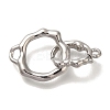 Rack Plating Brass Fold Over Clasps KK-I720-03P-1