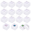 Square Plastic Loose Diamond Storage Boxes CON-WH0095-49A-1
