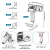 2 Sets Stainless Steel Hook Hangers STAS-HP0001-01B-4