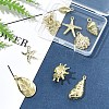 9Pcs 9 Styles Ocean Series Alloy Pendants FIND-FS0003-31-7