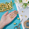 70Pcs 7 Styles Brass Column Compression Sleeves Ferrule KK-BC0015-15-3