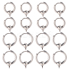 24Pcs 2 Styles 304 Stainless Steel Hoop Earring Findings FIND-SC0017-16A-6