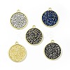 Rhinestone Pendants KK-C246-08LG-1