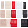 15Pcs 15 Style 2 Row x 2/3/4 Hook Polyester Underwear Bra Extenders DIY-BC0012-41-1