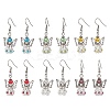 Angel Handmade Glass Seed Beads Dangle Earrings for Women EJEW-MZ00394-2
