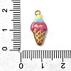 304 Stainless Steel Enamel Pendants STAS-I355-12G-05-3