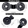 40Pcs 2 Colors Shade Cloth Plastic Clips KY-CA0001-26-2