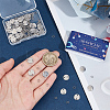 52Pcs 26 Styles 201 Stainless Steel Links STAS-SC0008-87-3