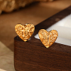 925 Sterling Silver Heart Stud Earrings CC6706-2-2