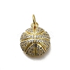 Brass Micro Pave Cubic Zirconia Charms KK-C090-11G-1