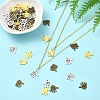 120Pcs 3 Colors Tibetan Style Alloy Charms TIBEP-YW0001-94-5