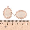 Tibetan Style Antique Silver Alloy Flat Oval Pendant Cabochon Settings TIBEP-M022-19RG-3