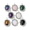 Natural & Synthetic Mixed Gemstone Pendants G-I381-01P-1