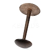 Wooden Dome Shaped Stem Hat Rack AJEW-I051-01B-02-4