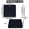 2Pcs Square Silicone Hot Mats for Hot Dishes AJEW-GF0008-26D-2