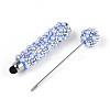 ABS Imitation Pearl & Polymer Clay Pave Rhinestone Touch Screen Stylus AJEW-T013-06B-3