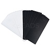 40Pcs 2 Colors Frosted PVC Plastic Hangtag AJEW-GL0001-22-1