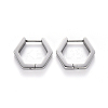 304 Stainless Steel Huggie Hoop Earrings STAS-S103-24P-1