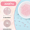 200Pcs Natural Rose Quartz Round Beads Strands G-SP0001-19A-2
