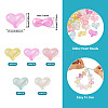 50Pcs 5 Colors Rainbow Iridescent Plating Acrylic Beads RESI-TA0002-19-4