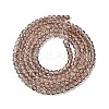 1 Strand Transparent Crackle Glass Round Beads Strands X-CCG-Q001-4mm-07-5