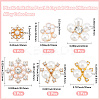 30Pcs 6 Styles Alloy Cabochons FIND-GF0008-11-2