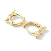 Real 18K Gold Plated Brass Enamel Arrow Hoop Earrings for Women EJEW-L269-136G-3
