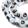 Printing Glass Beads for Necklaces Bracelets Making GLAA-B020-02A-09-4