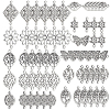 Tibetan Style Alloy Links Connectors TIBE-SC0001-22AS-1