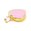 Real 18K Gold Plated Eco-friendly Rack Plating Brass Enamel Pendants KK-F843-06G-01-3