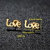 201 Stainless Steel Stud Earrings FS-WGB18B1-05-1