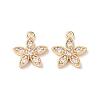 Brass Micro Pave Cubic Zirconia Pendants KK-I702-21G-2