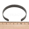 316 Surgical Stainless Steel Cuff Bangles BJEW-C125-07AS-3