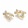 Brass Micro Pave Clear Cubic Zirconia Charms ZIRC-T011-19G-NF-3