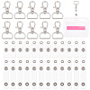 50Pcs Iron D Rings Swivel Clasps DIY-OC0011-38-1