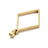 304 Stainless Steel Open Back Bezel Pendants STAS-Z091-05G-01-2