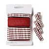 9 Yards 3 Styles Tartan Print Polyester Ribbon SRIB-C002-01G-5