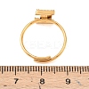 304 Stainless Steel Micro Pave Cubic Zirconia Cuff Open Rings RJEW-D336-01G-07-3