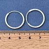 Brass Hoop Earrings EJEW-G474-01S-03-5
