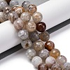 Natural Dragon Veins Agate(Dyed & Heated) Beads Strands G-K390-A09-01-1