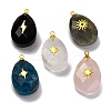 Natural Mixed Stone Pendants G-B089-01G-1