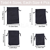 16Pcs 4 Styles Polyester Imitation Burlap Packing Pouches Drawstring Bags ABAG-BBC0001-01A-2