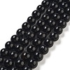Natural Black Onyx Round Bead Strands X-G-R198-10mm-1