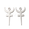 Non-Tarnish 304 Stainless Steel Pendant X-STAS-H212-24P-1